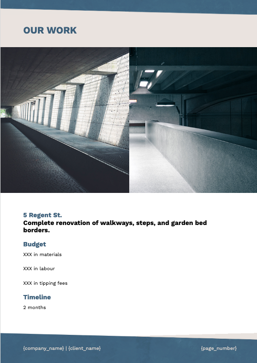 Concrete Proposal Template